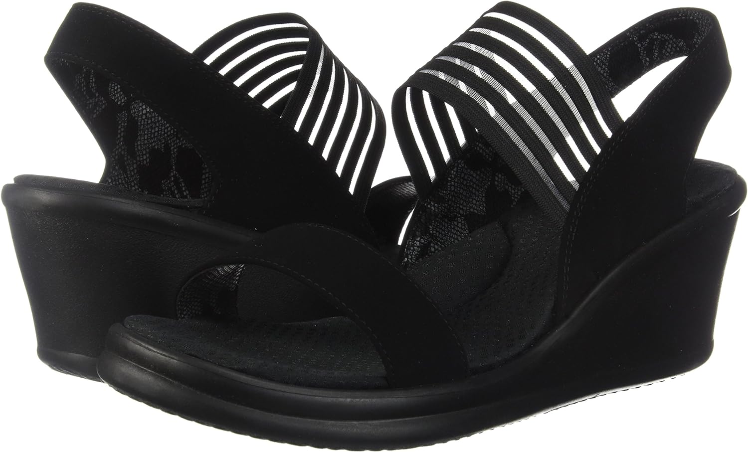 Skechers rumblers sci cheap fi women's wedge sandals