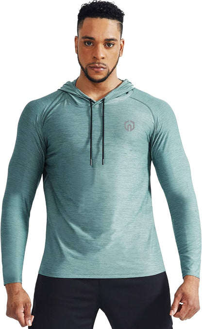 NELEUS Men's Dry Fit Athletic Workout Running Shirts Long Sleeve