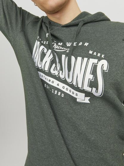 Jack & Jones mens LOGO SWEAT HOOD Sweatshirt