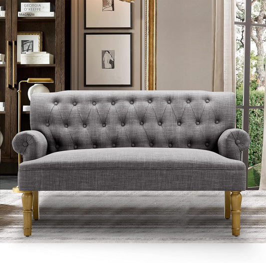 Rosevera Hermosa para Sala Love Seats Furniture Sofa in a Box Long Couches for Living Room Settee Loveseat, Standard, Dove Gray