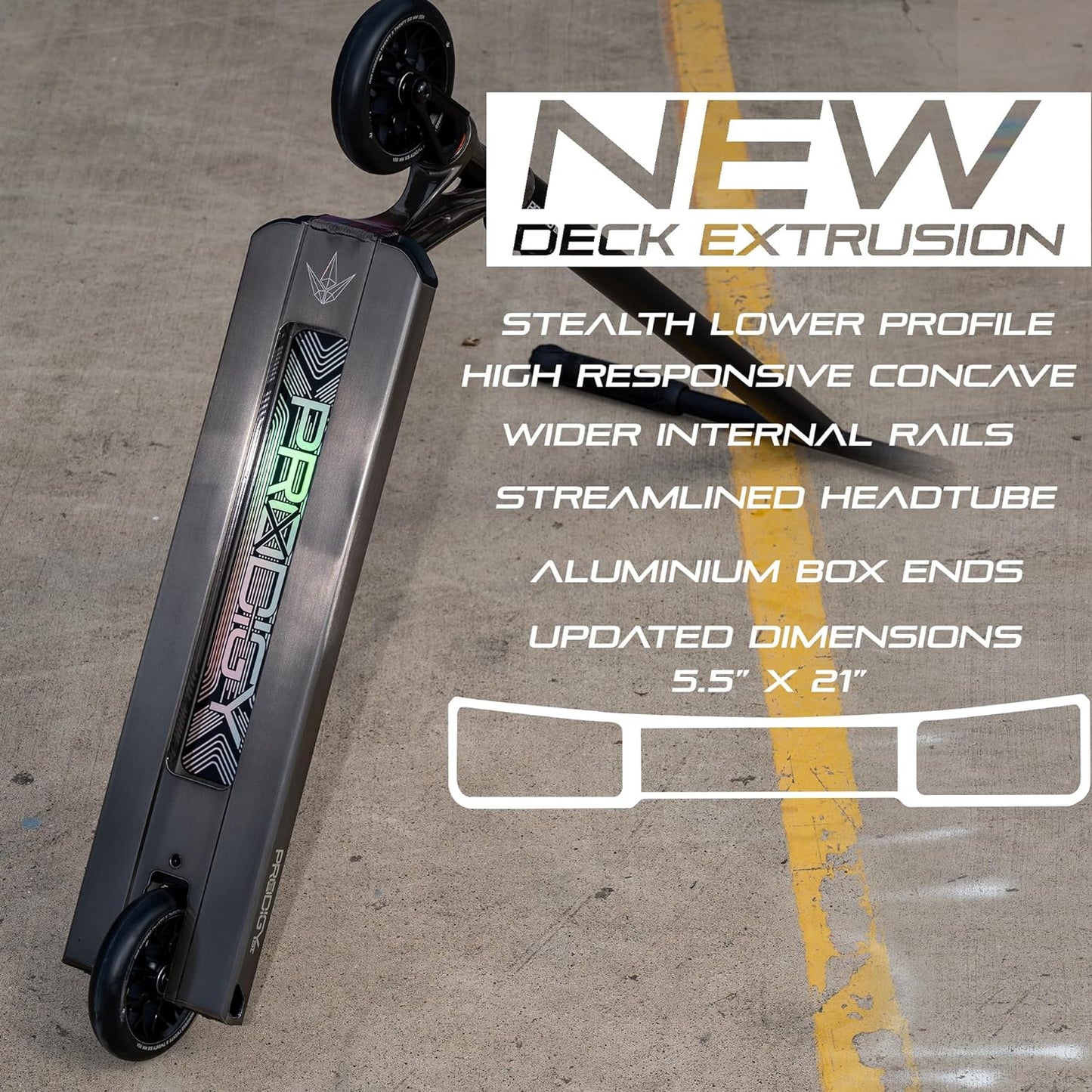 Envy Scooters Prodigy X Street Pro Scooter - Quality, High Performance Scooters Built from Professional Level Parts - Perfect Street Scooter for All Skill Levels