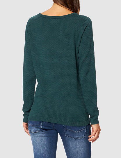 Vero Moda Women's Vmcare Structure Ls O-neck Blou Ga Noos Sweater