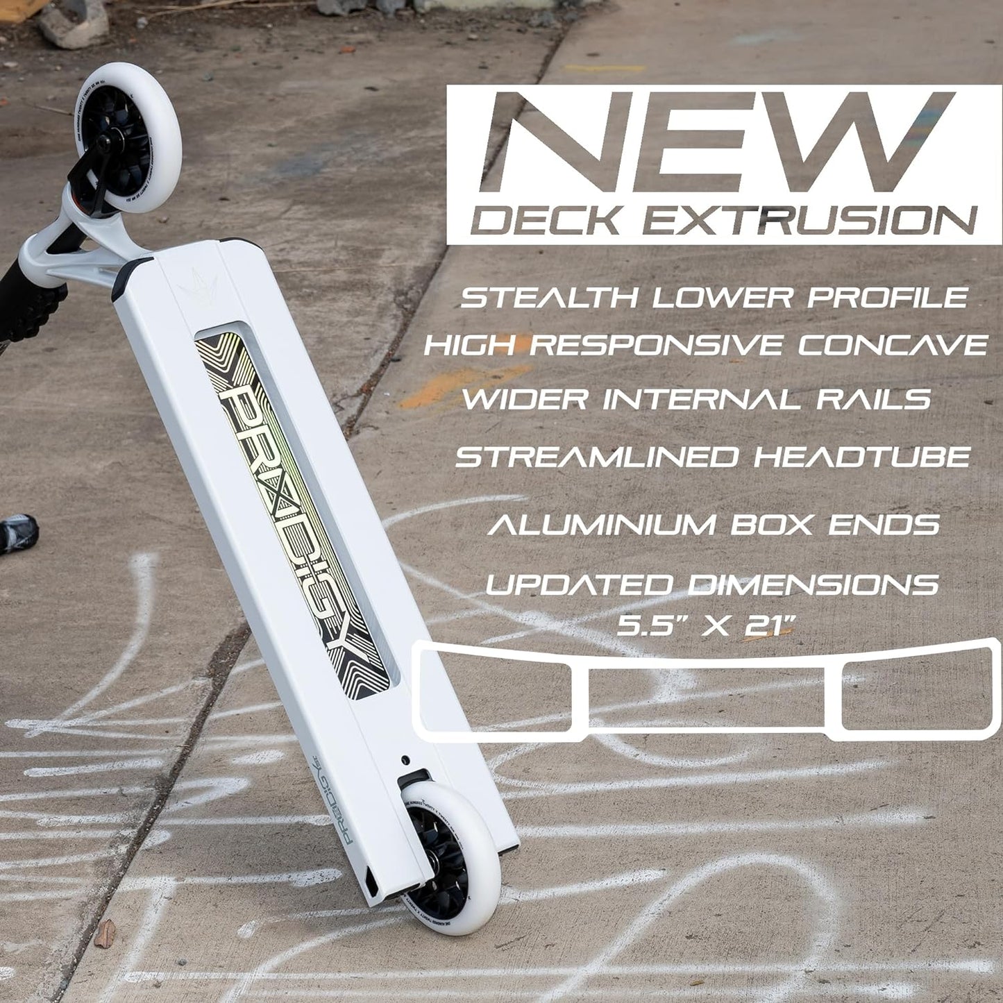 Envy Scooters Prodigy X Street Pro Scooter - Quality, High Performance Scooters Built from Professional Level Parts - Perfect Street Scooter for All Skill Levels