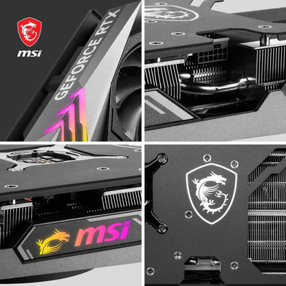 MSI GeForce RTX 4070 GAMING X TRIO 12G Graphics Card - RTX 4070 GPU, 12GB GDDR6X (21Gbps/192-bit), PCIe 4.0 - TRI FROZR 3 (3 x TORX Fan 5.0), RGB - HDMI 2.1, DisplayPort 1.4a