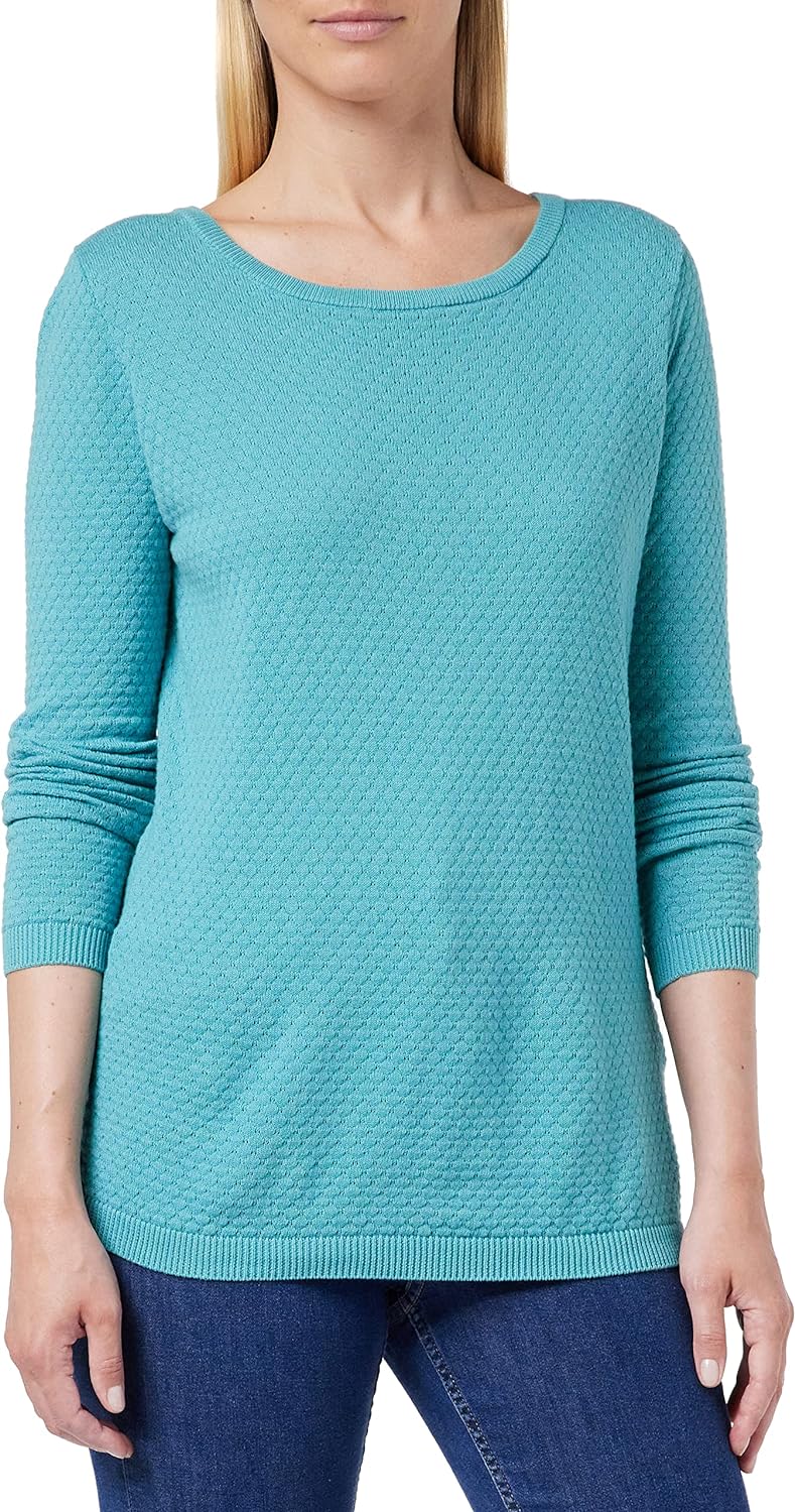 Vero Moda Women's Vmcare Structure Ls O-neck Blou Ga Noos Sweater