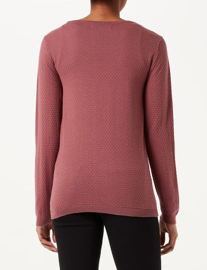 Vero Moda Women's Vmcare Structure Ls O-neck Blou Ga Noos Sweater