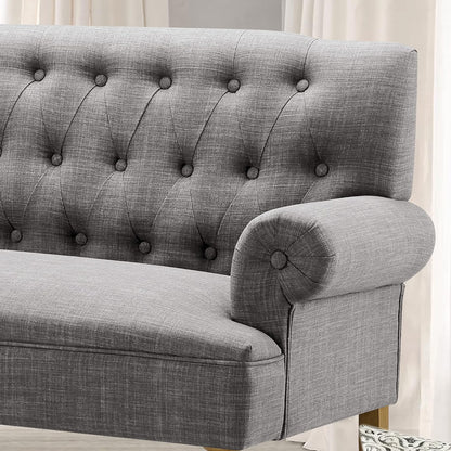 Rosevera Hermosa para Sala Love Seats Furniture Sofa in a Box Long Couches for Living Room Settee Loveseat, Standard, Dove Gray