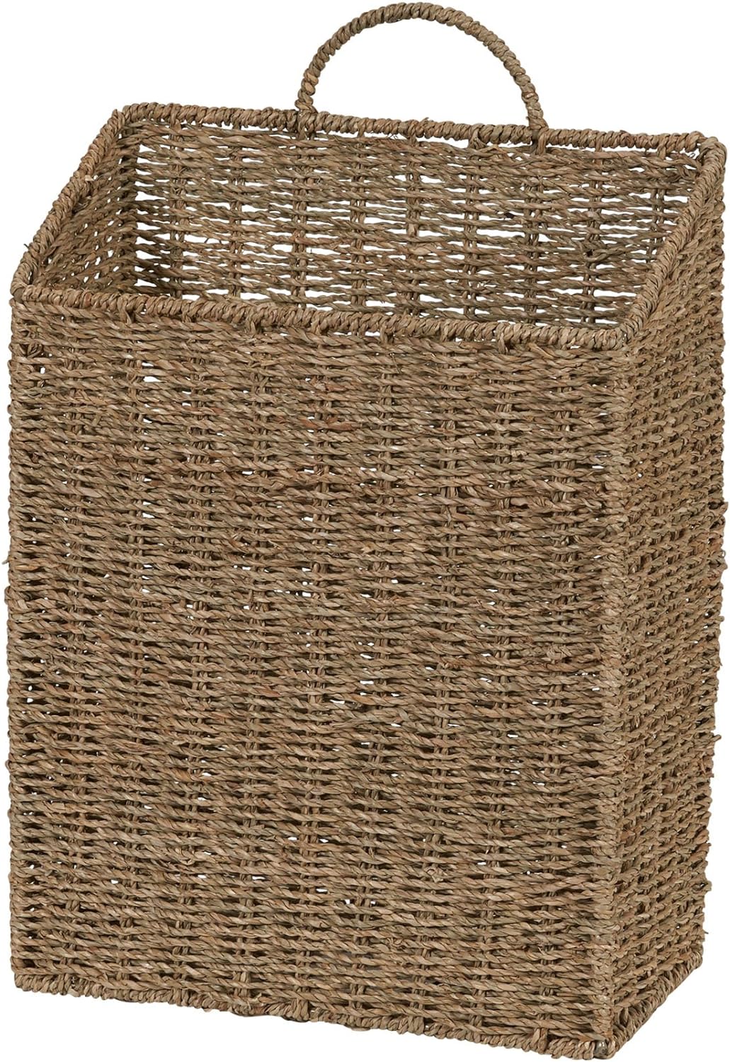 Household Essentials ml-5613 Seagrass Wall Basket Set, Brown, 2 Piece