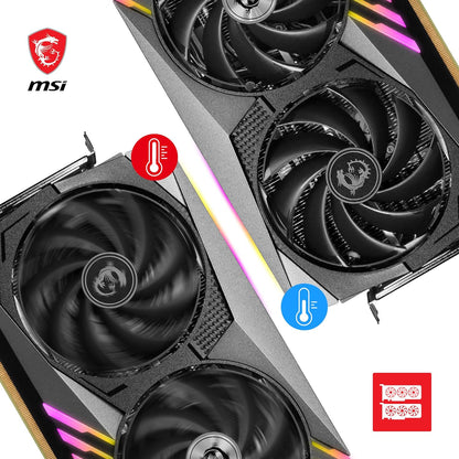 MSI GeForce RTX 4070 GAMING X TRIO 12G Graphics Card - RTX 4070 GPU, 12GB GDDR6X (21Gbps/192-bit), PCIe 4.0 - TRI FROZR 3 (3 x TORX Fan 5.0), RGB - HDMI 2.1, DisplayPort 1.4a