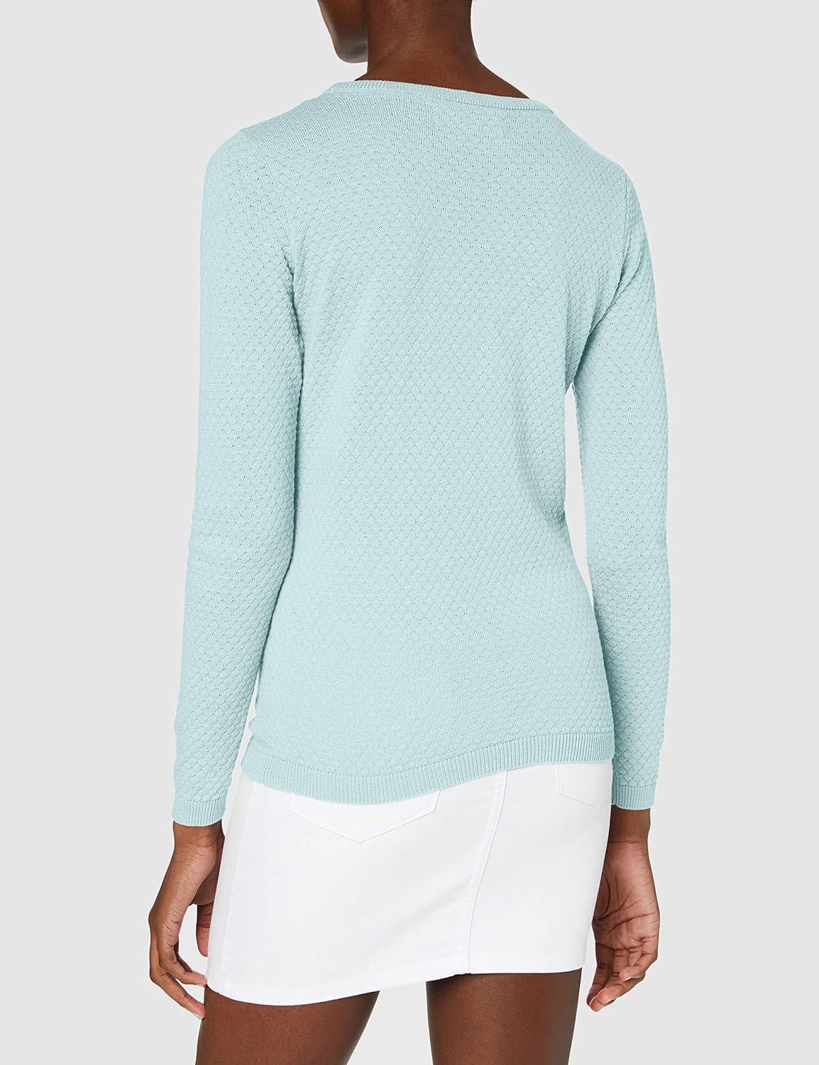 Vero Moda Women's Vmcare Structure Ls O-neck Blou Ga Noos Sweater