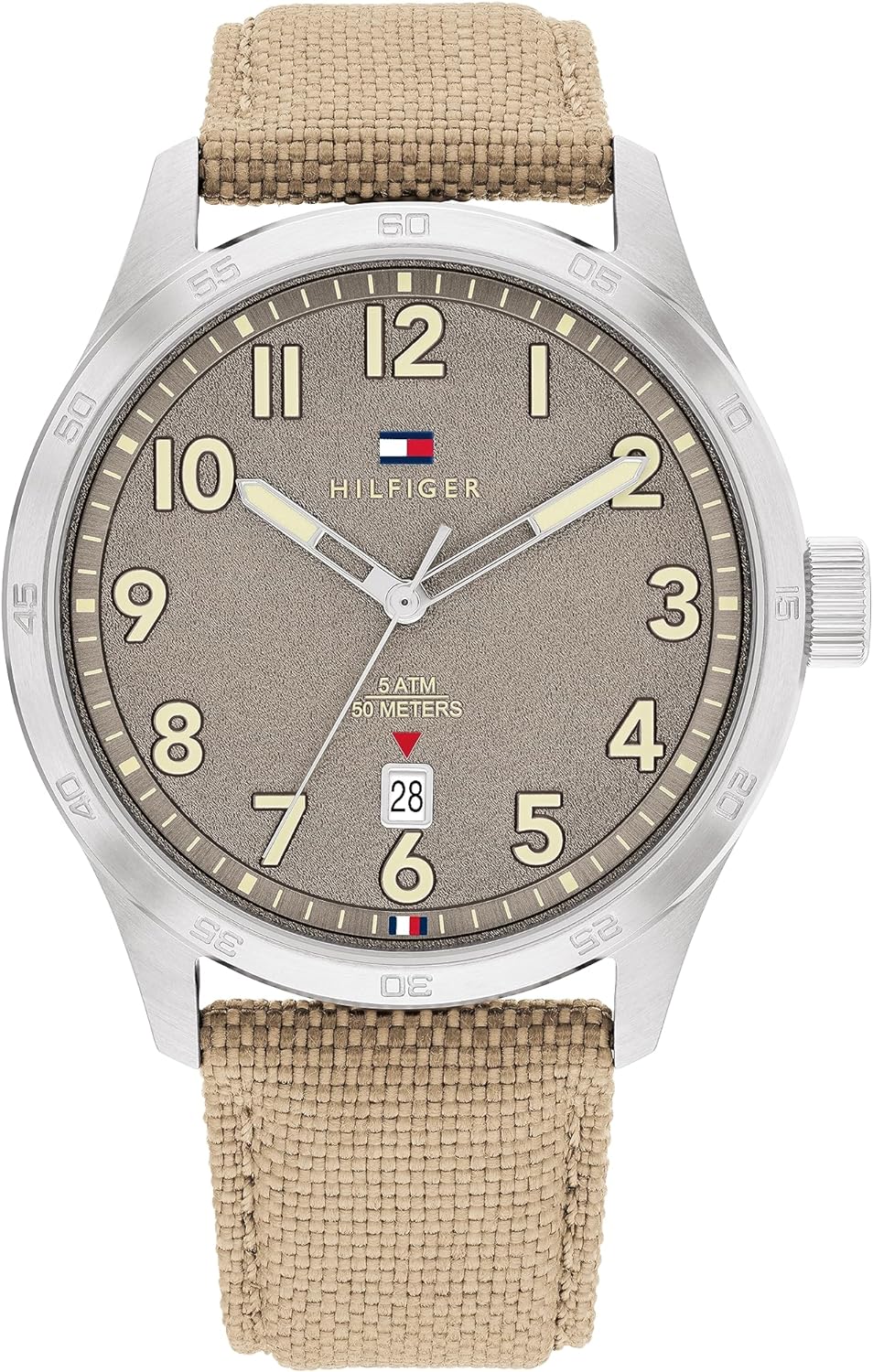 Tommy Hilfiger, Forrest Men's Khaki Dial, Khaki Cordura Watch - 1710561