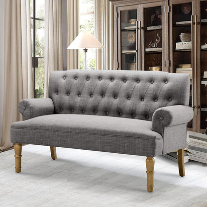 Rosevera Hermosa para Sala Love Seats Furniture Sofa in a Box Long Couches for Living Room Settee Loveseat, Standard, Dove Gray