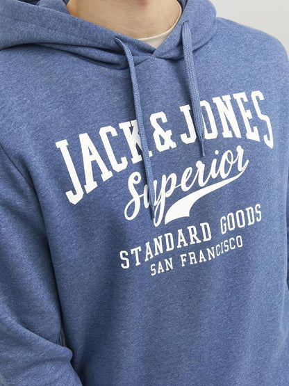 Jack & Jones mens LOGO SWEAT HOOD Sweatshirt