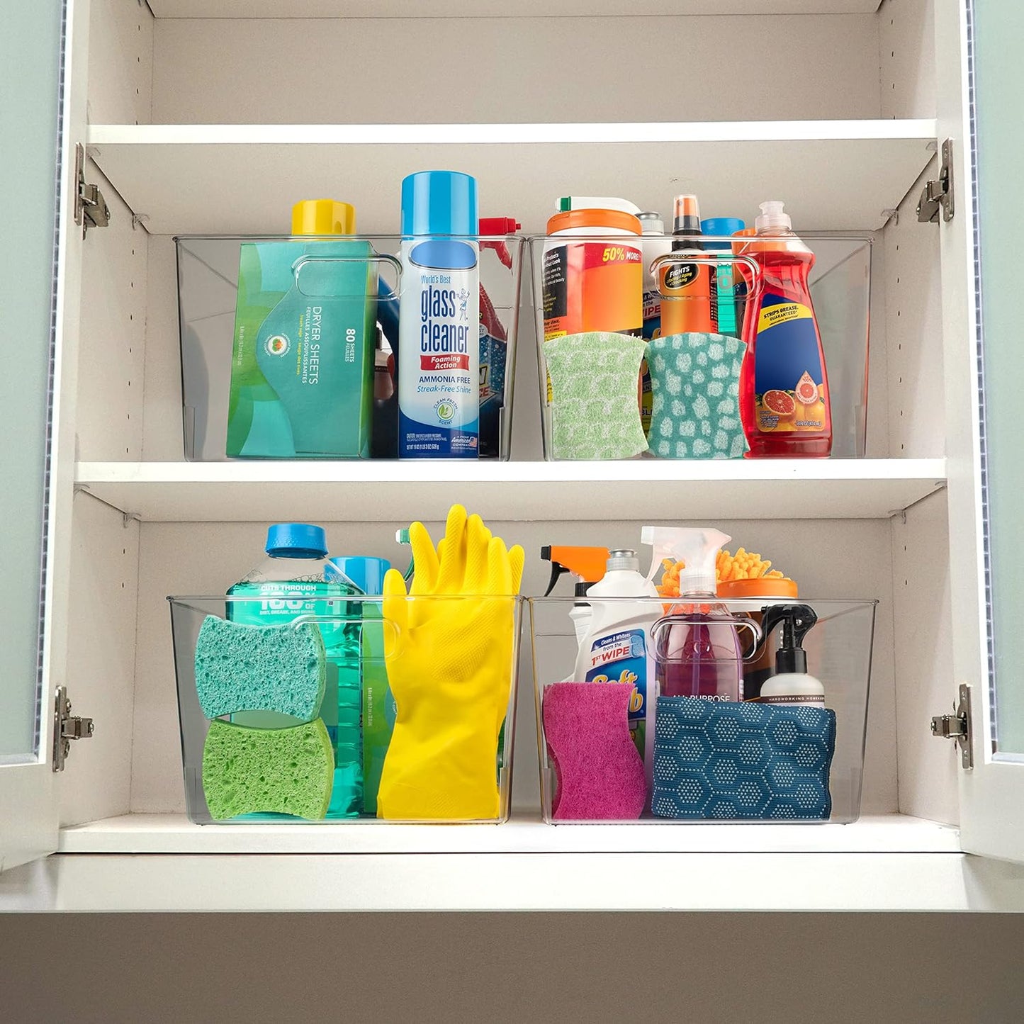 CLEARSPACE Plastic Storage Bins