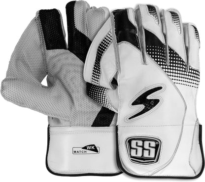 SS Match Cricket Wicket Keeping Gloves ' Mens Size, Cotton Inner Gloves Included