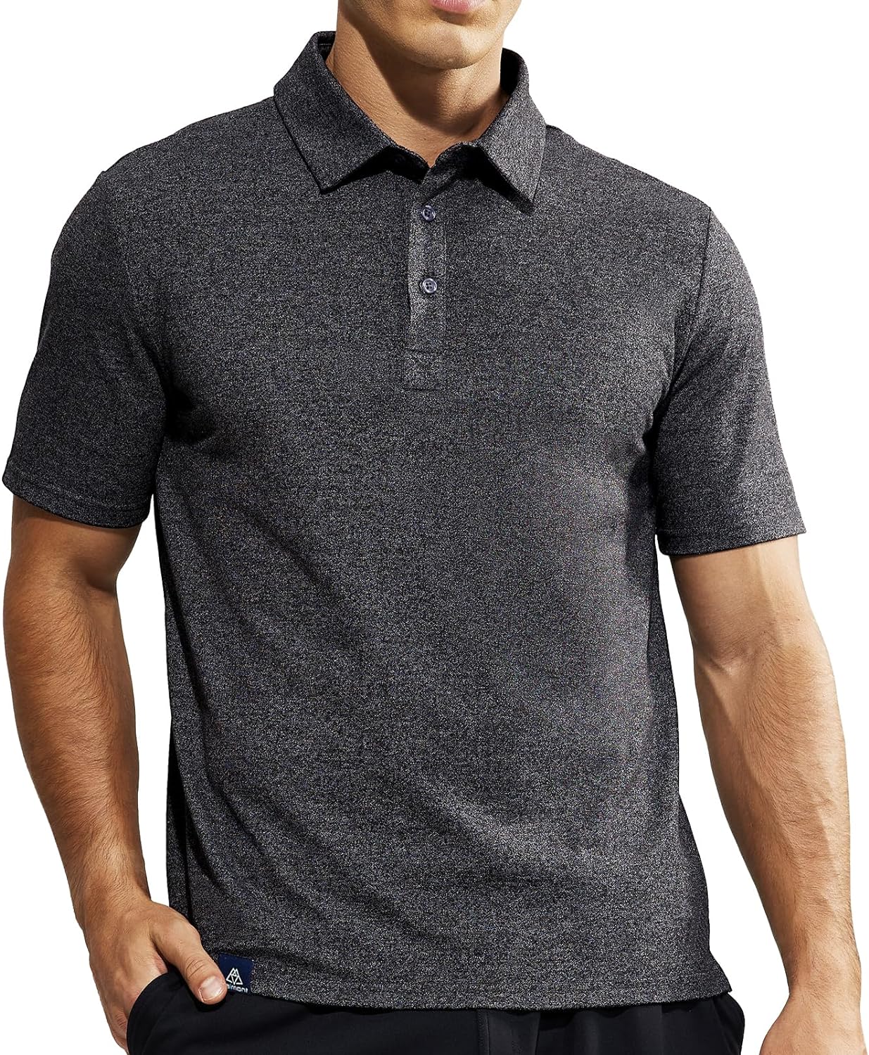 Haimont Men's Polo Shirt Cotton Golf T-Shirts Long and Short Sleeve Collared Shirts for Uniform, Casual, Business, Work