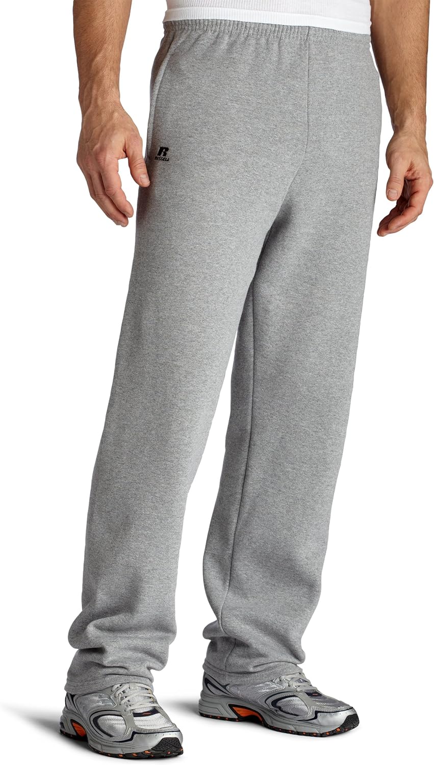 Russell Athletic Men's Dri-Power Open Bottom Sweatpants with Pockets