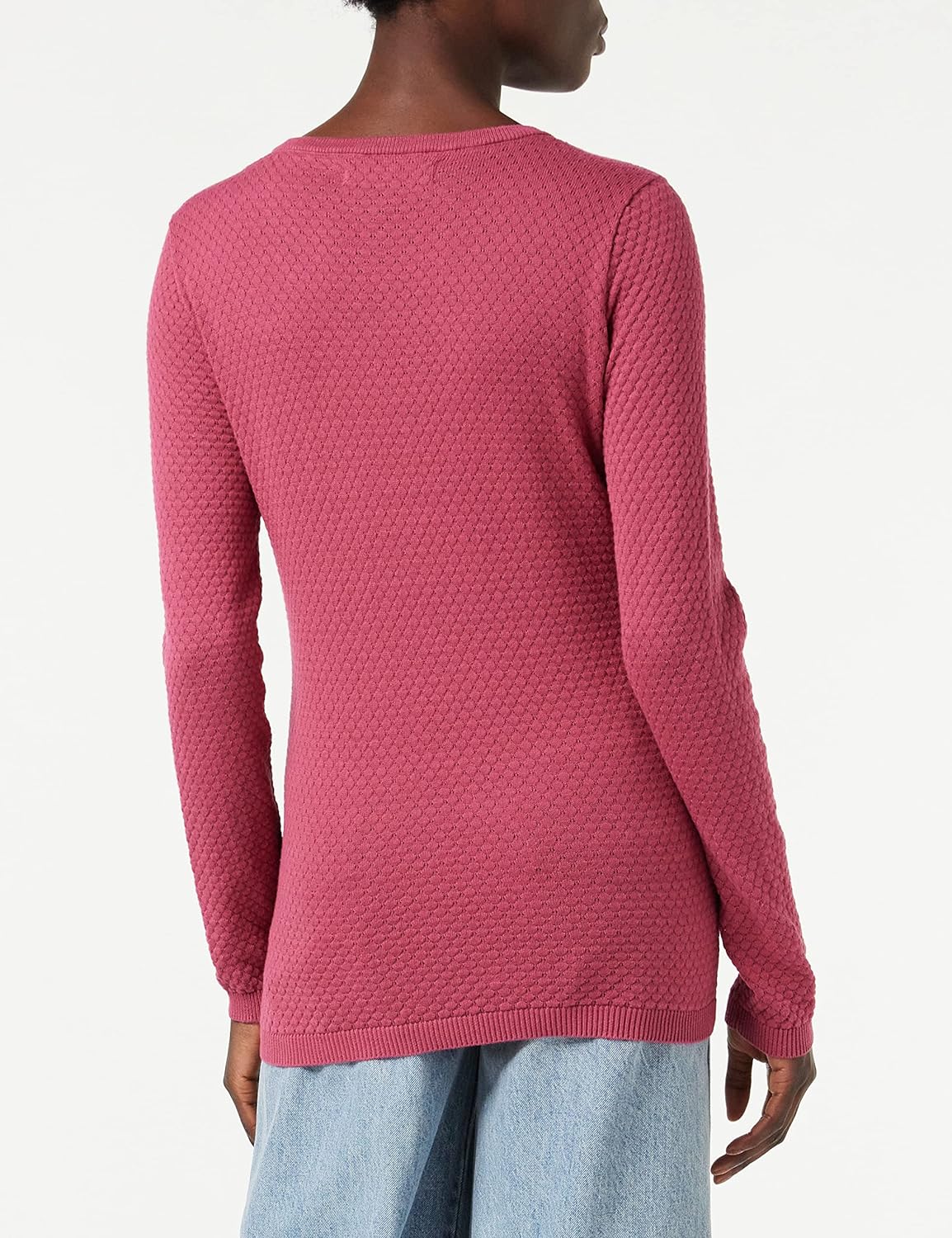 Vero Moda Women's Vmcare Structure Ls O-neck Blou Ga Noos Sweater