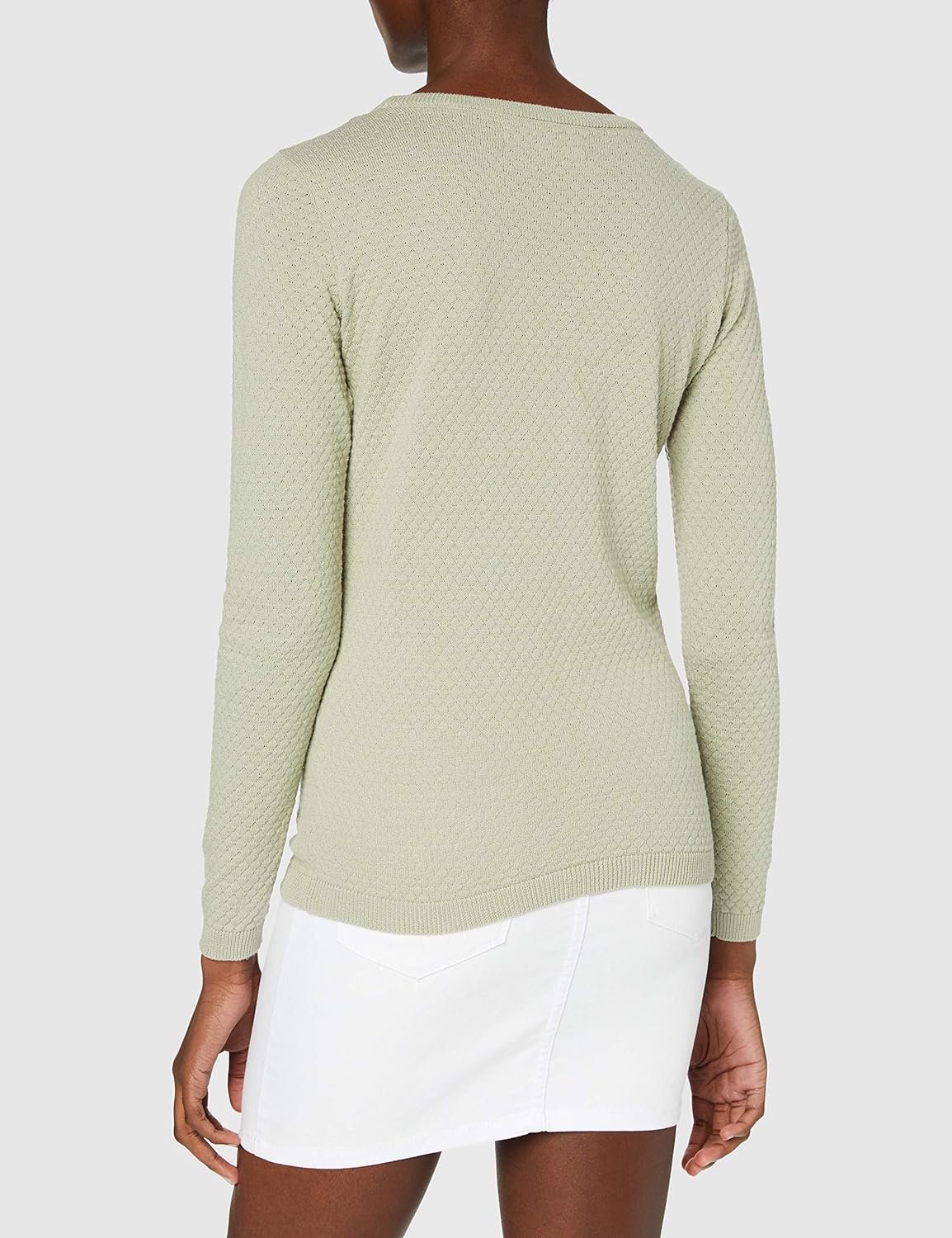 Vero Moda Women's Vmcare Structure Ls O-neck Blou Ga Noos Sweater