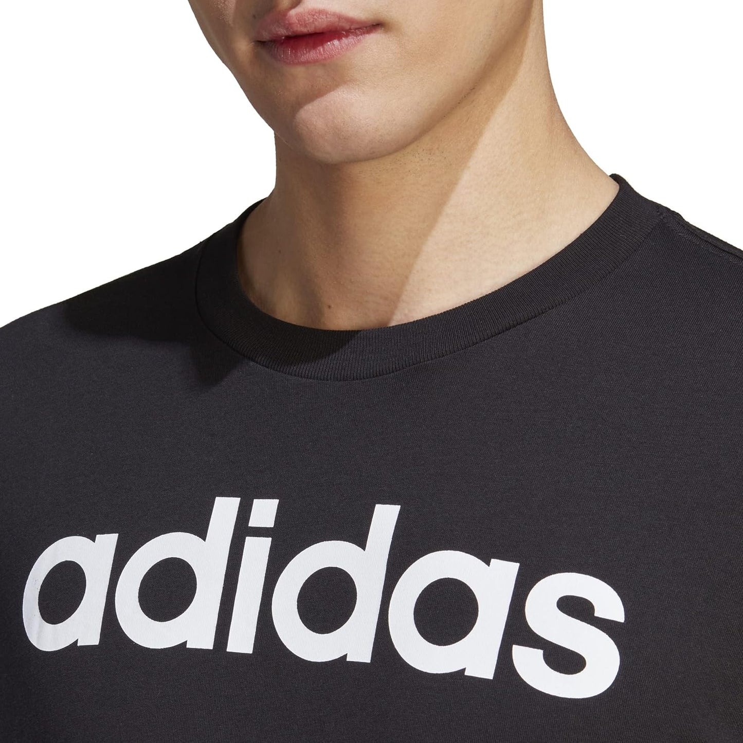 Adidas Essentials Single Jersey Linear Embroidered Logo Men's T-shirt