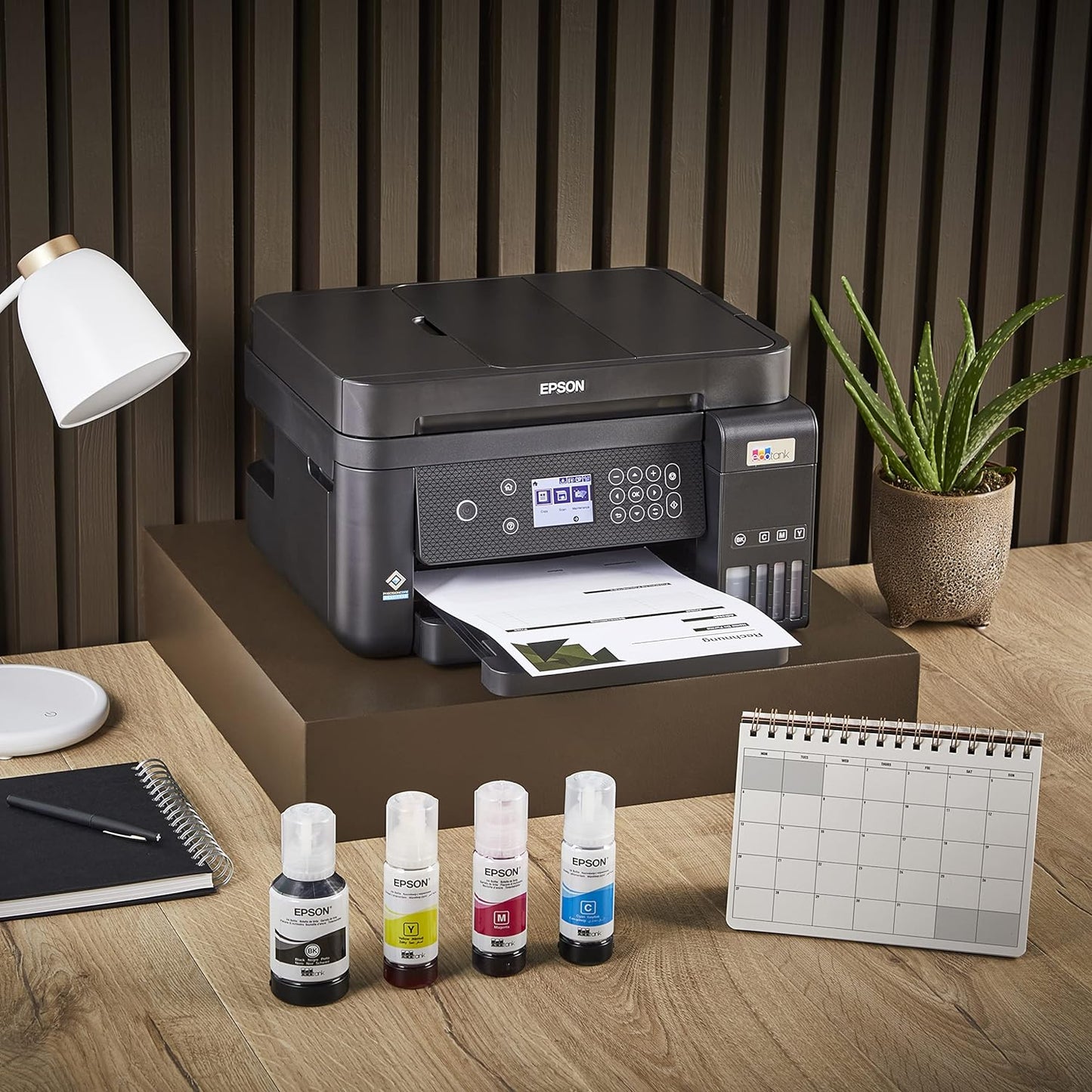 Epson Ecotank L6270 Office Ink Tank Printer A4 Colour 3-In-1 Printer With Adf, Wi-Fi And Smart Panel Connectivity And Lcd Screen, Black, Compact