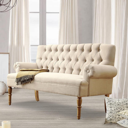 Rosevera Hermosa para Sala Love Seats Furniture Sofa in a Box Long Couches for Living Room Settee Loveseat, Standard, Dove Gray