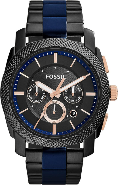 Fossil Men's Mega Machine Quartz Stainless Steel Chronograph Watch